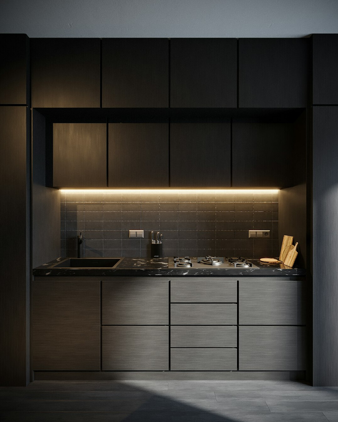 modern kitchen interior
